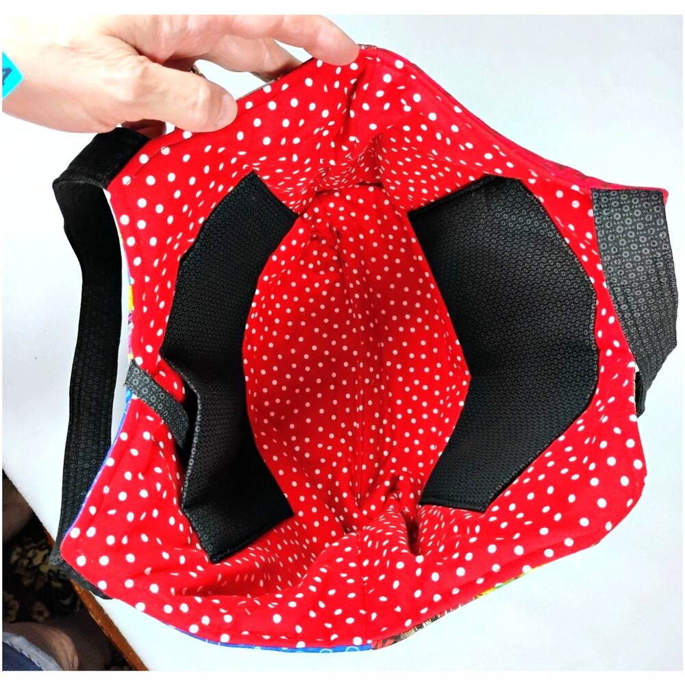Handmade Superhero Comic Book Print Tote Bag Cloth Shoulder Bag Gift - Picture 6 of 12